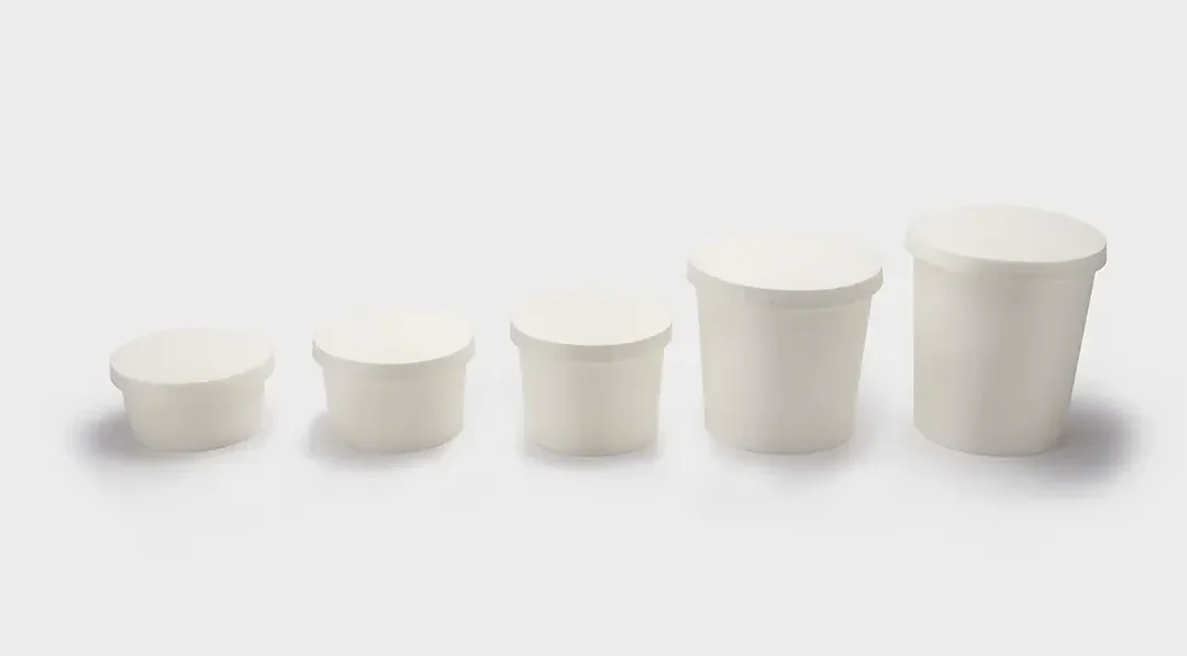 White paper containers